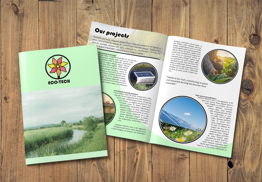 Mock-up brochure magazine